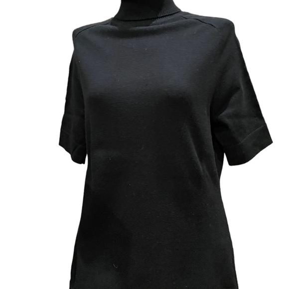 Contex black cotton/silk medium short sleeve basic must have ! Medium - Picture 3 of 3